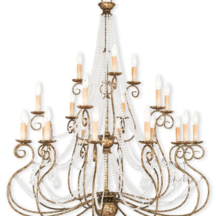 Multi Light Dimmable Chandelier With Shades