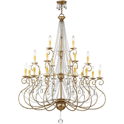 Multi Light Dimmable Chandelier With Shades