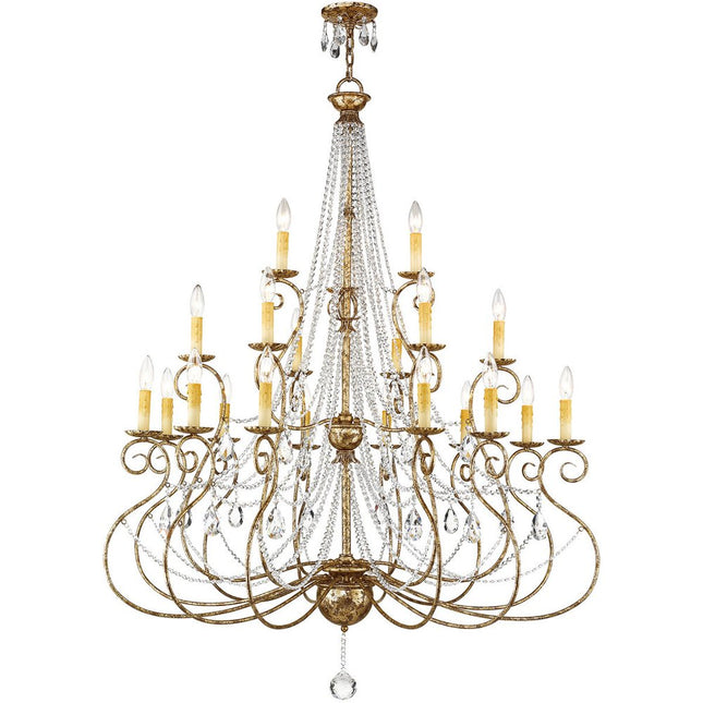 Multi Light Dimmable Chandelier With Shades