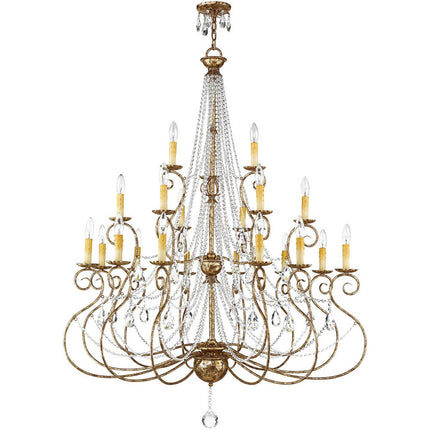 Multi Light Dimmable Chandelier With Shades