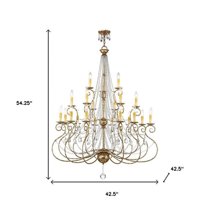 Multi Light Dimmable Chandelier With Shades