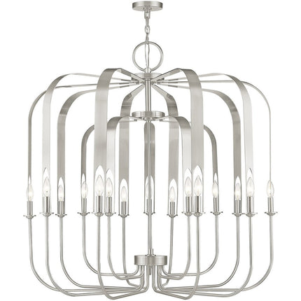 Multi Light Dimmable Chandelier With Shades