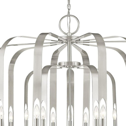 Multi Light Dimmable Chandelier With Shades