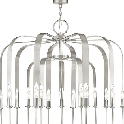 Multi Light Dimmable Chandelier With Shades