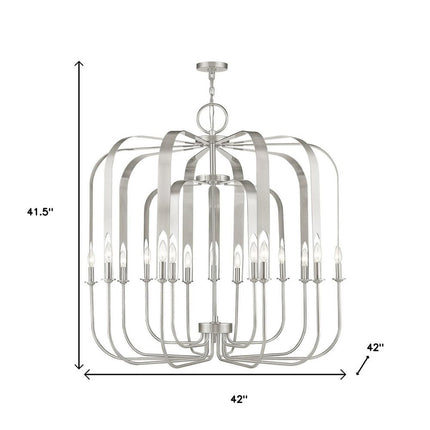 Multi Light Dimmable Chandelier With Shades
