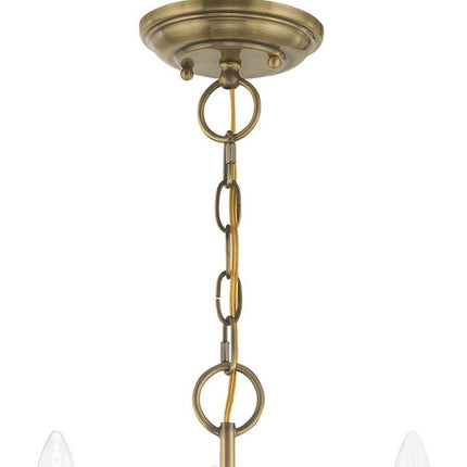 Three Light Dimmable Chandelier With Shades