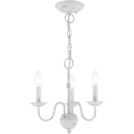 Three Light Dimmable Chandelier With Shades