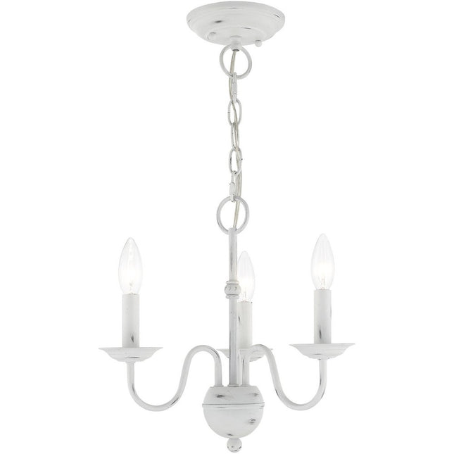 Three Light Dimmable Chandelier With Shades