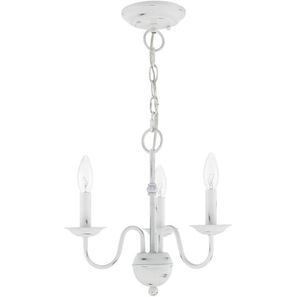 Three Light Dimmable Chandelier With Shades