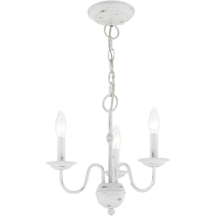 Three Light Dimmable Chandelier With Shades