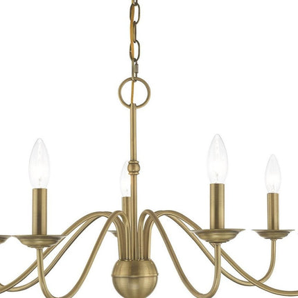 Seven Light Dimmable Chandelier With Shades