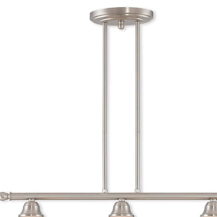 Three Light Dimmable Chandelier With Shades