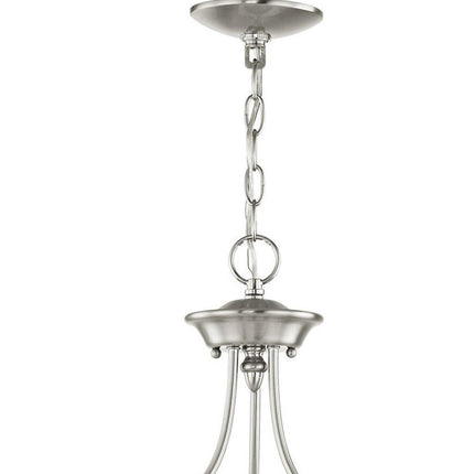 Three Light Dimmable Chandelier With Shades