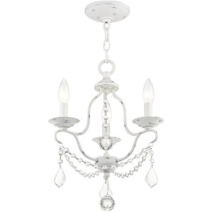 Three Light Dimmable Chandelier With Shades