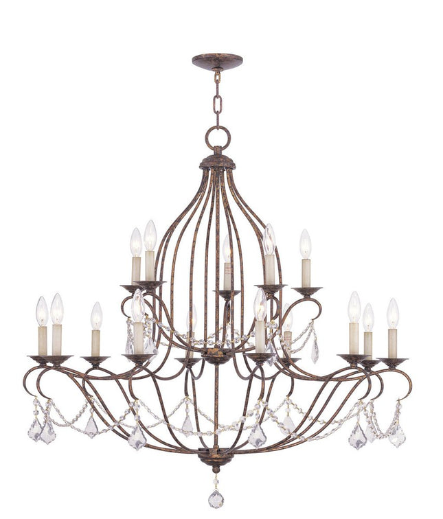 Multi Light Dimmable Chandelier With Shades