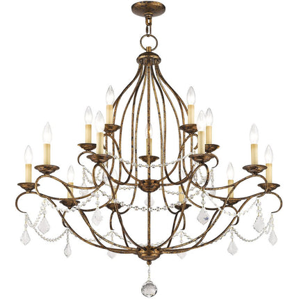Multi Light Dimmable Chandelier With Shades