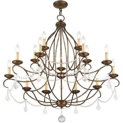 Multi Light Dimmable Chandelier With Shades