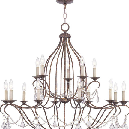 Multi Light Dimmable Chandelier With Shades