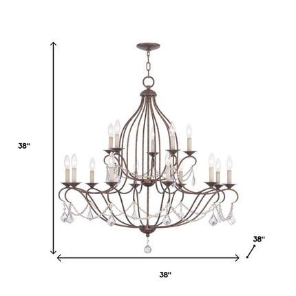 Multi Light Dimmable Chandelier With Shades