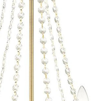 Six Light Dimmable Chandelier With Shades