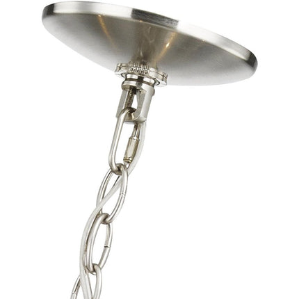 Six Light Dimmable Chandelier With Shades