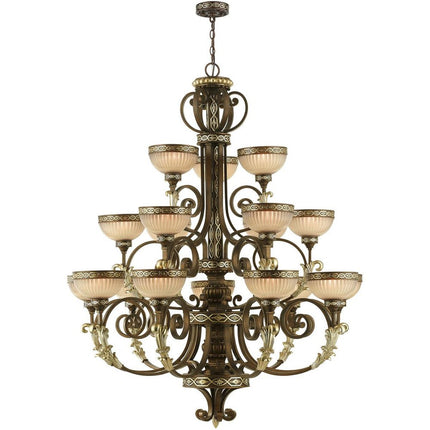 Multi Light Dimmable Chandelier With Shades