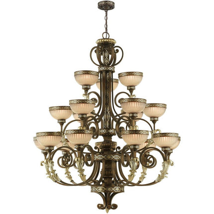 Multi Light Dimmable Chandelier With Shades