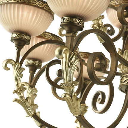 Multi Light Dimmable Chandelier With Shades