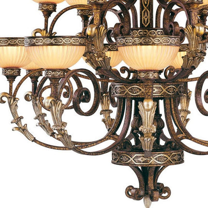 Multi Light Dimmable Chandelier With Shades