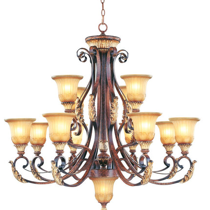 Multi Light Dimmable Chandelier With Shades