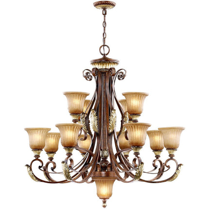 Multi Light Dimmable Chandelier With Shades