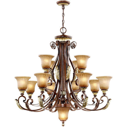 Multi Light Dimmable Chandelier With Shades