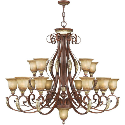 Multi Light Dimmable Chandelier With Shades