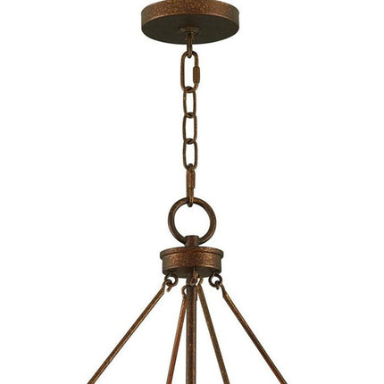 Five Light Dimmable Chandelier With Shades