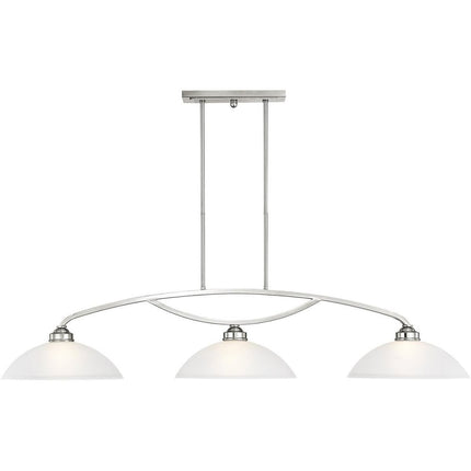 Three Light Dimmable Chandelier With Shades