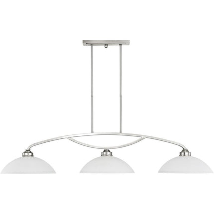 Three Light Dimmable Chandelier With Shades