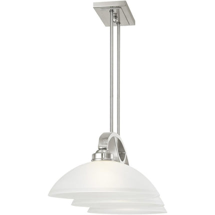 Three Light Dimmable Chandelier With Shades