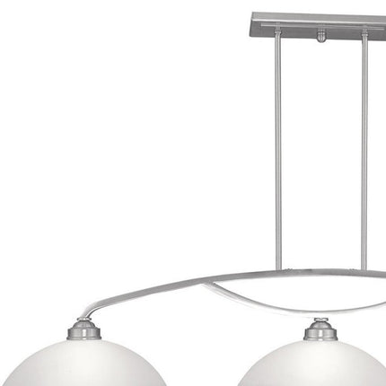 Three Light Dimmable Chandelier With Shades