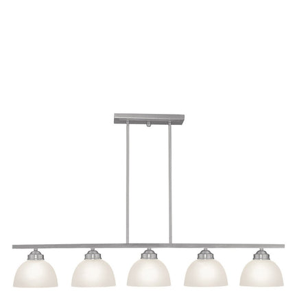 Five Light Dimmable Chandelier With Shades
