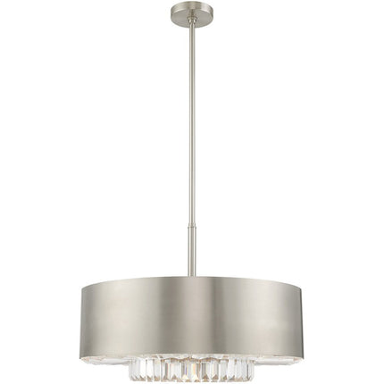 Six Light Dimmable Chandelier With Shades