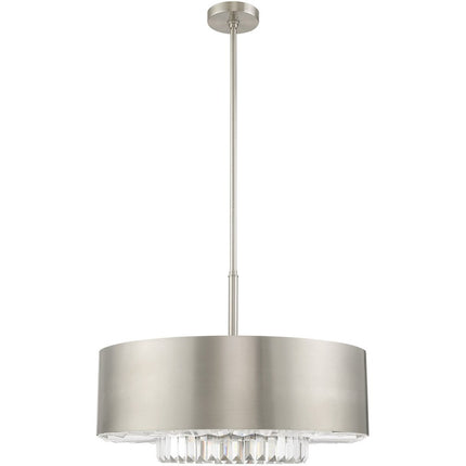 Six Light Dimmable Chandelier With Shades