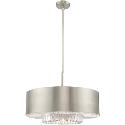 Six Light Dimmable Chandelier With Shades