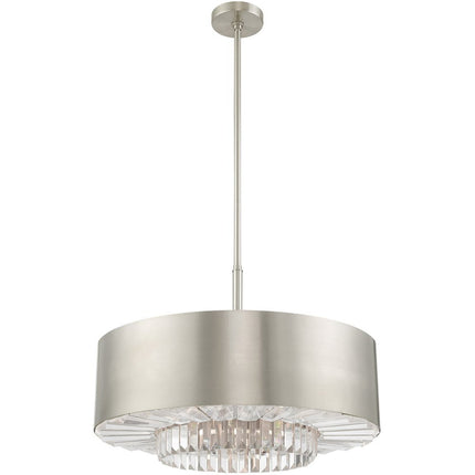 Six Light Dimmable Chandelier With Shades