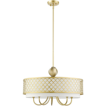 Six Light Dimmable Chandelier With Shades