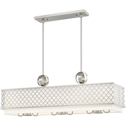 Nine Light Dimmable Chandelier With Shades