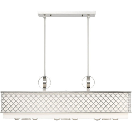 Nine Light Dimmable Chandelier With Shades