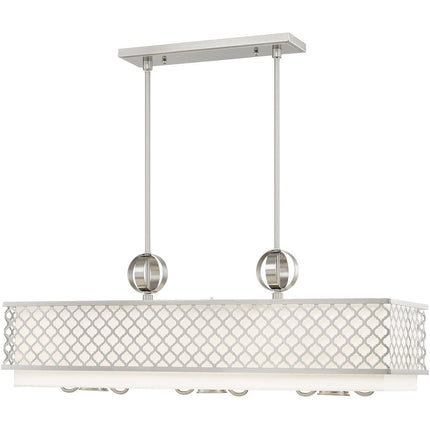 Nine Light Dimmable Chandelier With Shades