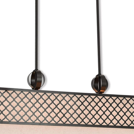 Nine Light Dimmable Chandelier With Shades