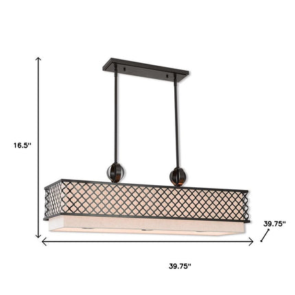 Nine Light Dimmable Chandelier With Shades