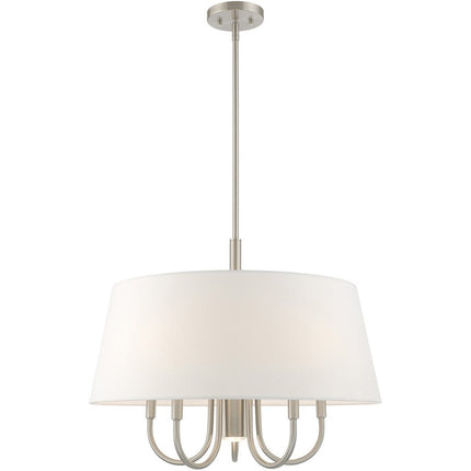Six Light Dimmable Chandelier With Shades